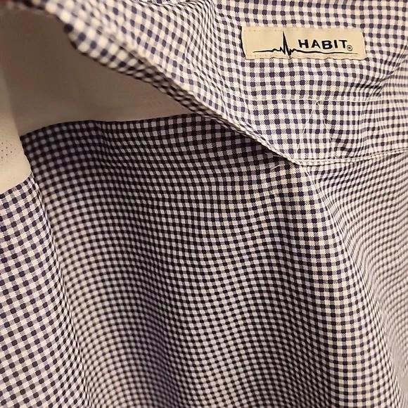 Habit Blue Casual Button Down Shirt - Picture 5 of 10